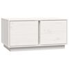 vidaXL Soffbord vit 80x50x40 cm massivt furu