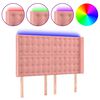 vidaXL S&auml;nggavel LED rosa 147x16x118/128 cm sammet