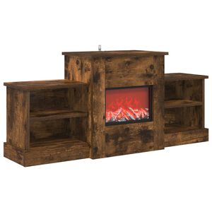 vidaXL Elektrisk eldstad R&ouml;kt ek 110 x 30 x 50 cm Konstruerat tr&auml;