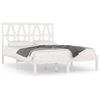 vidaXL S&auml;ngram vit massiv furu 140x190 cm