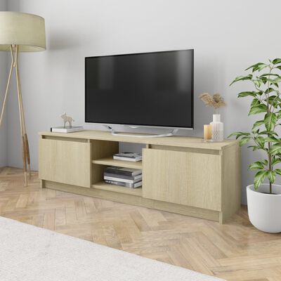 vidaXL Tv-bänk sonoma-ek 120x30x35,5 cm konstruerat trä