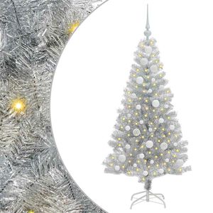 vidaXL Julgran Silver 120 cm PET
