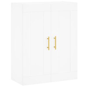 vidaXL V&auml;ggsk&aring;p vit 69,5x34x90 cm konstruerat tr&auml;