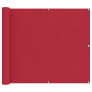 vidaXL Balkong Sk&auml;rm R&ouml;d 100 x 200 cm Oxford Tyg