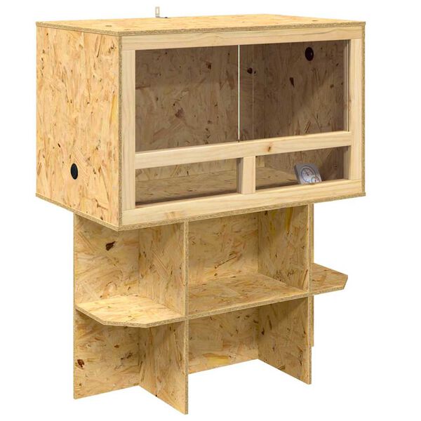 vidaXL Terrarium Brun 80 x 50 x 100 cm OSB