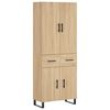 vidaXL H&ouml;gsk&aring;p sonoma-ek 69,5x34x180 cm konstruerat tr&auml;