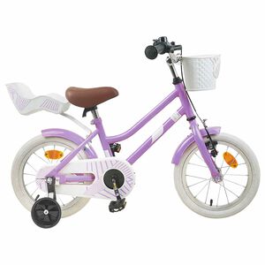 vidaXL Barncykel 12 Tum f&ouml;r 2-4 &aring;ringar Lila