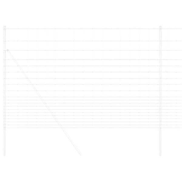 vidaXL Stängsel för åker / äng Grå 1.6 x 10 m Stål