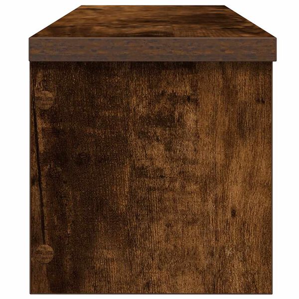 vidaXL K&ouml;ksst&auml;ll stapelbara r&ouml;kf&auml;rgad ek 60x15x16 cm konstruerat tr&auml;