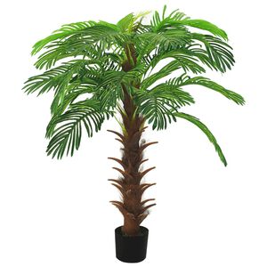 vidaXL Konstv&auml;xt kottepalm med kruka 140 cm gr&ouml;n