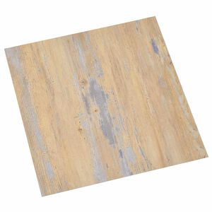 vidaXL Golvplankor 5,11 m&sup2; 55 pcs PVC Brun och Gr&aring;