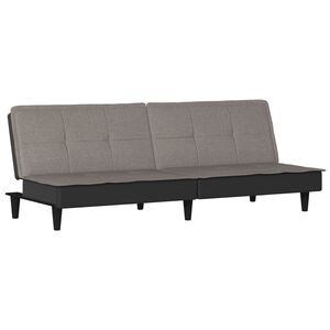 vidaXL B&auml;ddsoffa taupe tyg