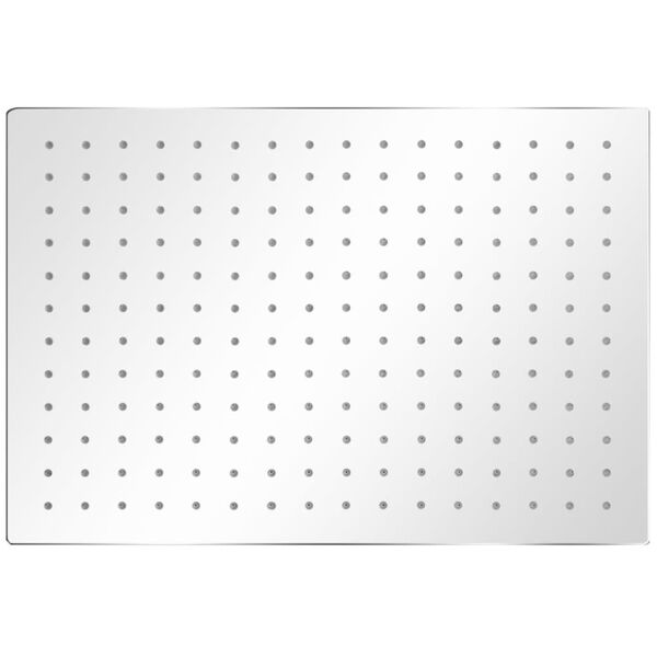 vidaXL Regnduschhuvud 2 st rostfritt st&aring;l 30x40 cm