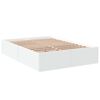 vidaXL Sängram vit 140x190 cm konstruerat trä