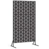 vidaXL Avsk&auml;rmningssk&auml;rm 100 x 50 x 180 cm St&aring;l Svart