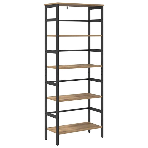 vidaXL Hyllsystem Artisan Ek 60 x 29,5 x 149 cm Konstruerat tr&auml;