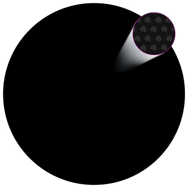 vidaXL Värmeduk för pool PE 527 cm svart och blå