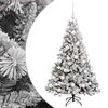 vidaXL Konstgjord julgran med kulor 120 cm 150 LED-lampor Varmvit