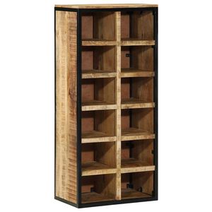 vidaXL Skosk&aring;p 50 x 30 x 110 cm Massivt mangotr&auml; Brun