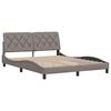 vidaXL Bed Frame without Mattress Taupe 160x200 cm Fabric