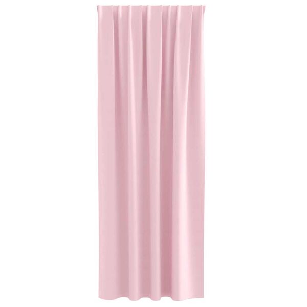 vidaXL Mörkläggningsgardiner med Ringar 2 pcs Babyrosa 225 x 140 cm