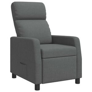 vidaXL Recliner M&ouml;rkgr&aring; Tyg