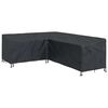 vidaXL M&ouml;bel&ouml;verdrag 250 x 180 x 80 cm 420D Oxford Tyg L-form Svart