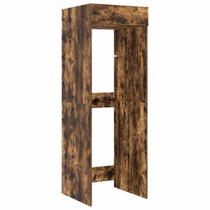 vidaXL Tv&auml;ttmaskinskabinet R&ouml;kt ek 67,5 x 68 x 200 cm Konstruerat tr&auml;