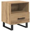 vidaXL Nattduksbord Artisan Ek 40 x 35 x 47,5 cm Konstruerat tr&auml;