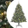 vidaXL Konstgjord julgran Gr&ouml;n 210 cm PVC och Plast och St&aring;l
