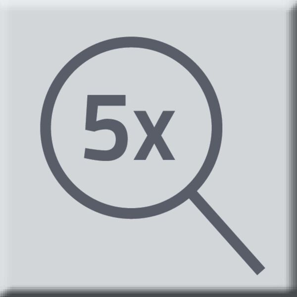 RIDDER Sminkspegel Pocahontas M 16,5 cm krom