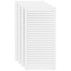 vidaXL Sk&aring;pluckor lamelldesign 4 st vit 99,3x49,4 cm massiv furu