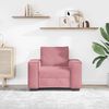vidaXL Soffstol rosa 100x78x84 cm sammet