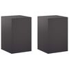 vidaXL V&auml;xtst&auml;ll 2 pcs Svart 40 x 40 x 60 cm St&aring;l