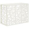 vidaXL T&auml;ckning f&ouml;r Luftkonditionering Vit 110 x 50 x 80 cm St&aring;l