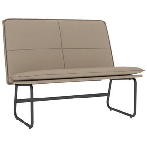 vidaXL B&auml;nk cappuccino 100x75x76 cm konstl&auml;der
