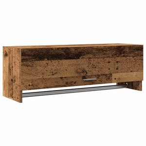 vidaXL Kl&auml;dh&auml;ngare &aring;ldrat tr&auml; 100x32,5x35 cm konstruerat tr&auml;