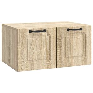 vidaXL V&auml;ggmonterad TV-b&auml;nk V&auml;ggmonterad Sonoma-ek 59,5 x 41 x 30 cm