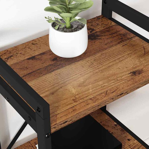 vidaXL Hyllsystem Gammalt tr&auml; 60 x 30 x 85 cm Konstruerat tr&auml;