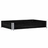 vidaXL Pallkrage svart 120x80 cm massivt furu