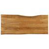 vidaXL Bordsskiva 140x60x2,5 cm levande kant massivt mangotr&auml;