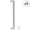 vidaXL Sk&aring;phandtag 5 st silver 224 mm rostfritt st&aring;l