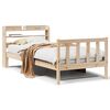 vidaXL S&auml;ngram utan madrass 90x190 cm massiv furu