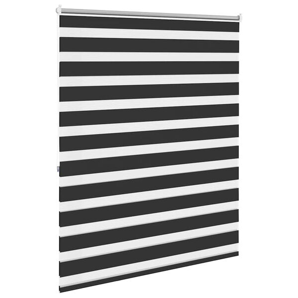 vidaXL Rullgardin Zebra 120 x 175 cm svart