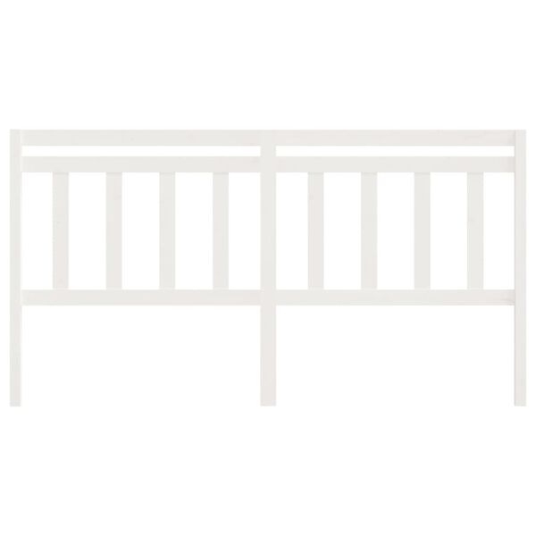 vidaXL S&auml;nggavel vit 206x4x100 cm massiv furu