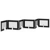 vidaXL F&auml;llbar hundgrind med stativ 6 pcs Svart ek 482 cm