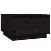 vidaXL Soffbord svart 55x56x32 cm massivt furu