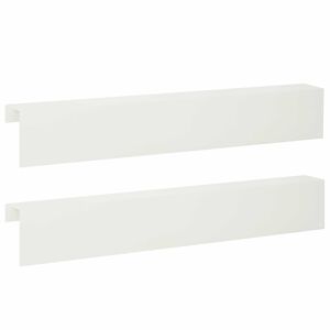 vidaXL Topprofil f&ouml;r rabattkant 2 st 100 x 10 x 15 cm St&aring;l Vit