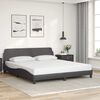 vidaXL Bed Frame "Dover" Grey 180x200 cm Faux Leather