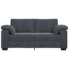 vidaXL Loveseat soffa m&ouml;rkgr&aring; 140 cm sammet